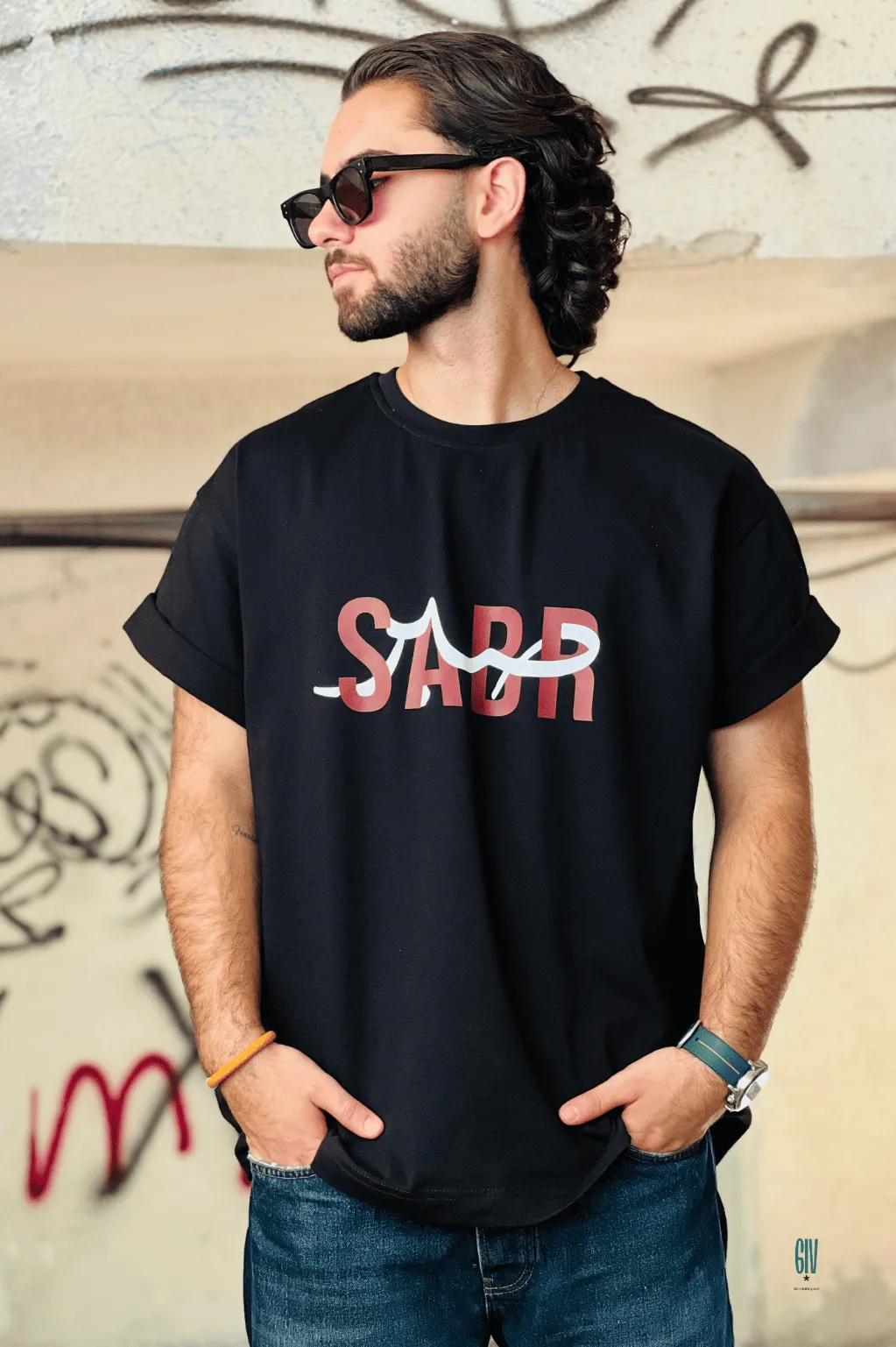 تیشرت مردانه طرح صبر (sabr) 1